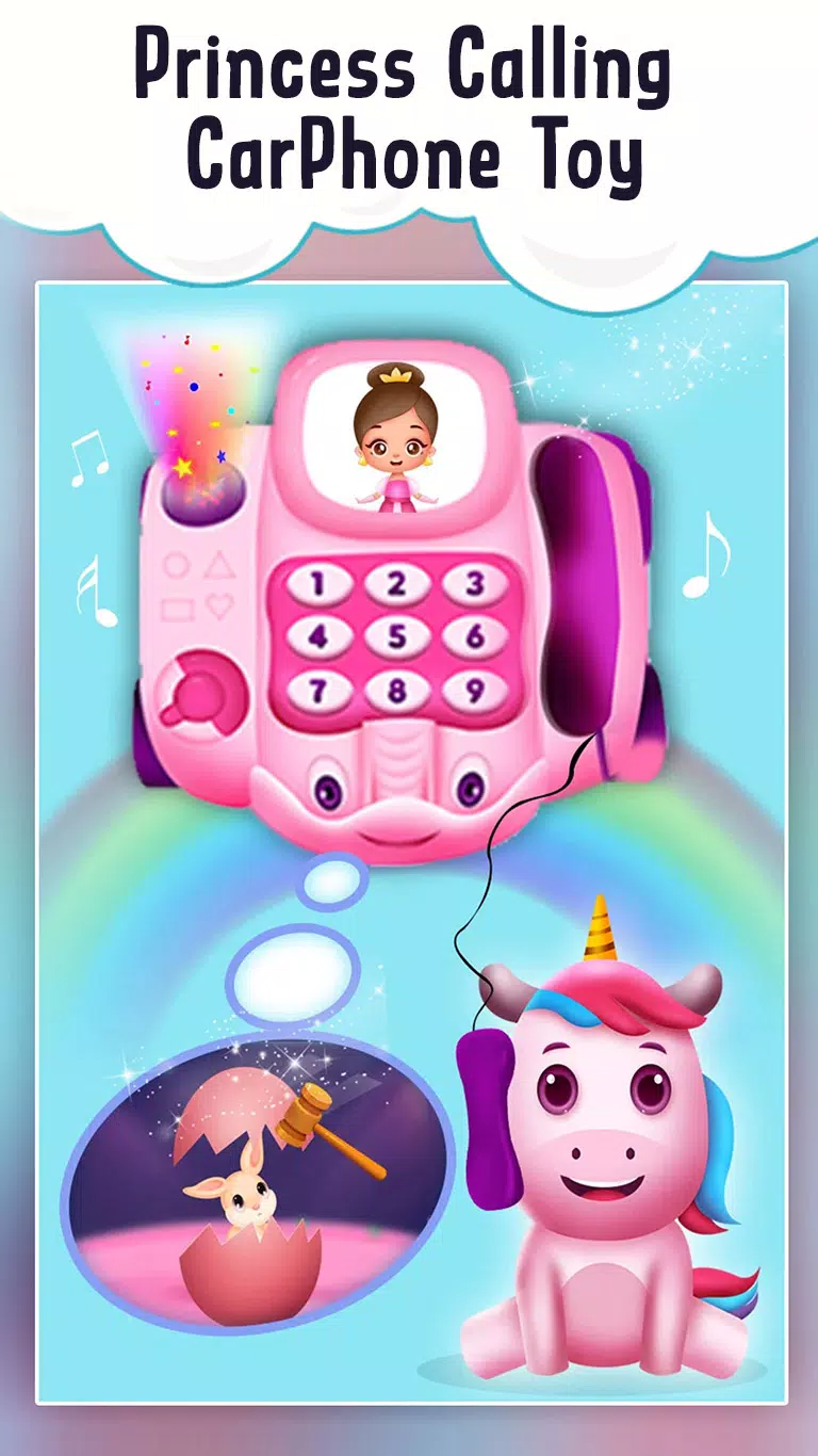 Baby Princess Car phone Toy Ảnh chụp màn hình 0