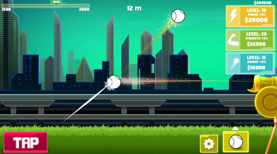 Flick Hit Baseball : Home Run Captura de tela 0