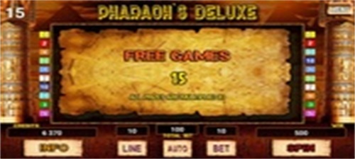 Pharaoh`s Deluxe Slot 스크린샷 1