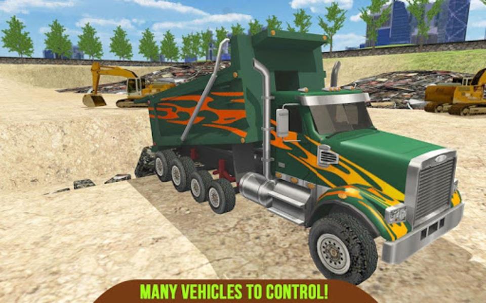 Garbage Truck Recycling SIM Captura de pantalla 0