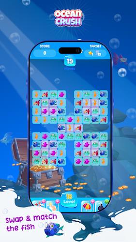 Ocean Crush Game - Match 3 Screenshot 1