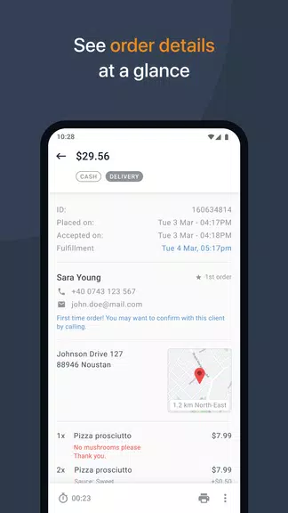 Restaurant Order-Taking App Скриншот 1