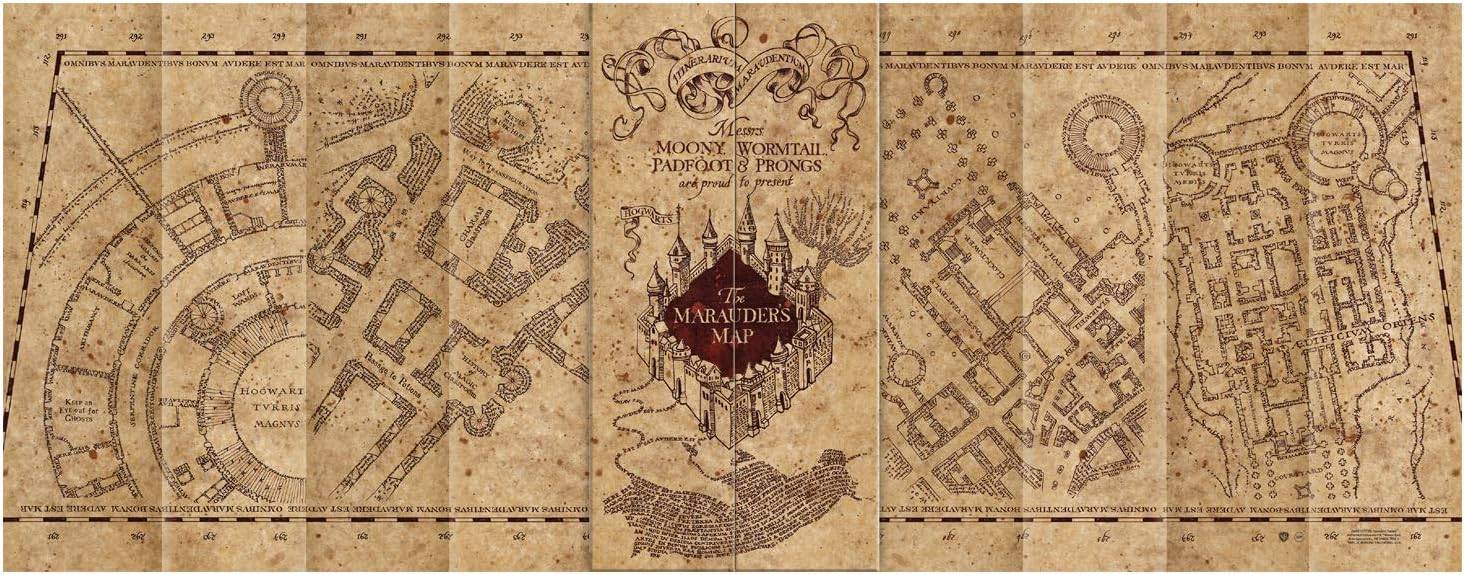 Puzzle de mapa do Marauder montado