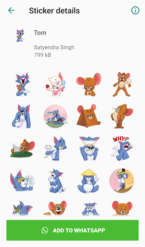 Cartoon Stickers for Whatsapp Screenshot 0