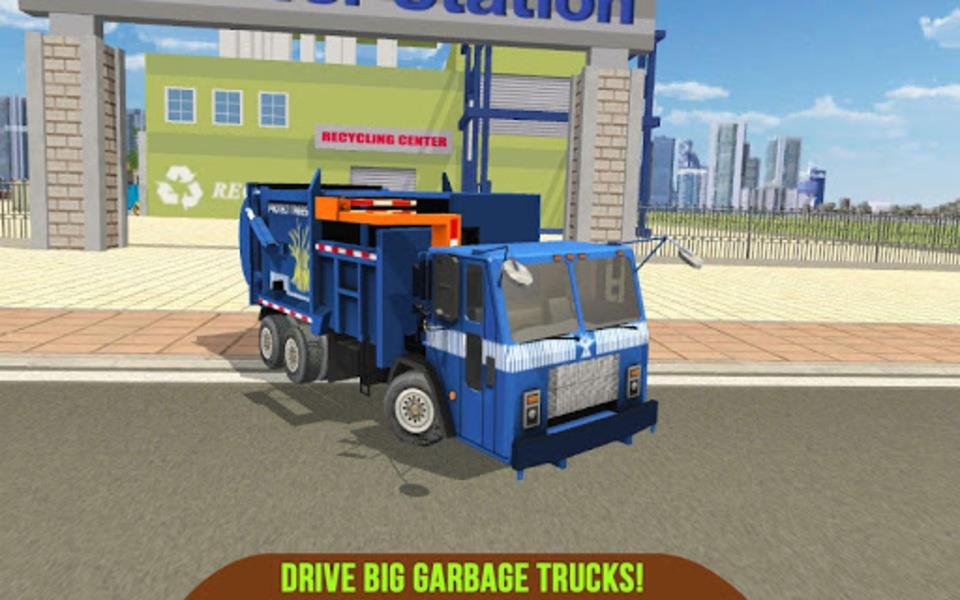 Garbage Truck Recycling SIM Captura de pantalla 2