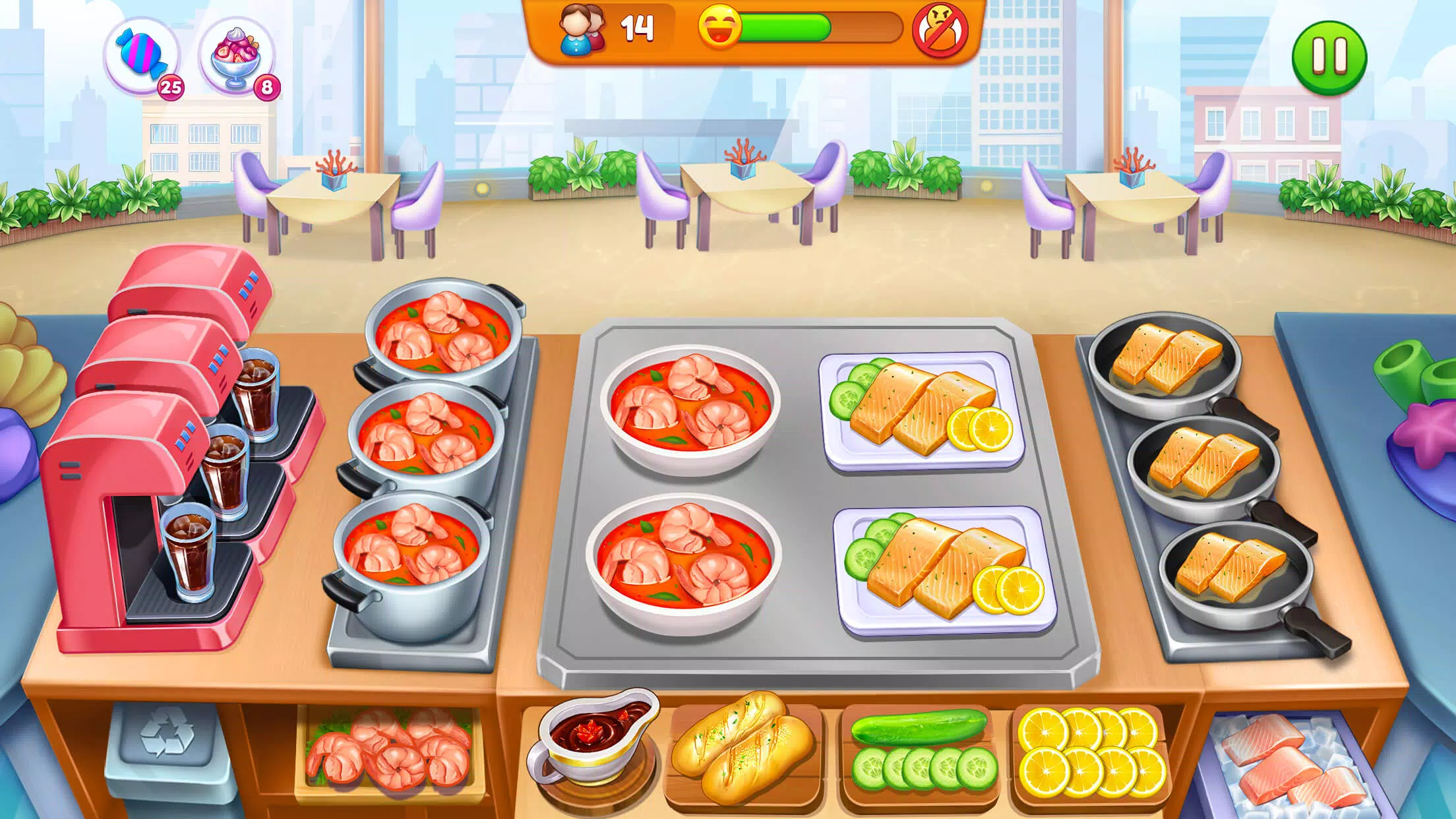 Cooking Restaurant Food Games Schermafbeelding 0