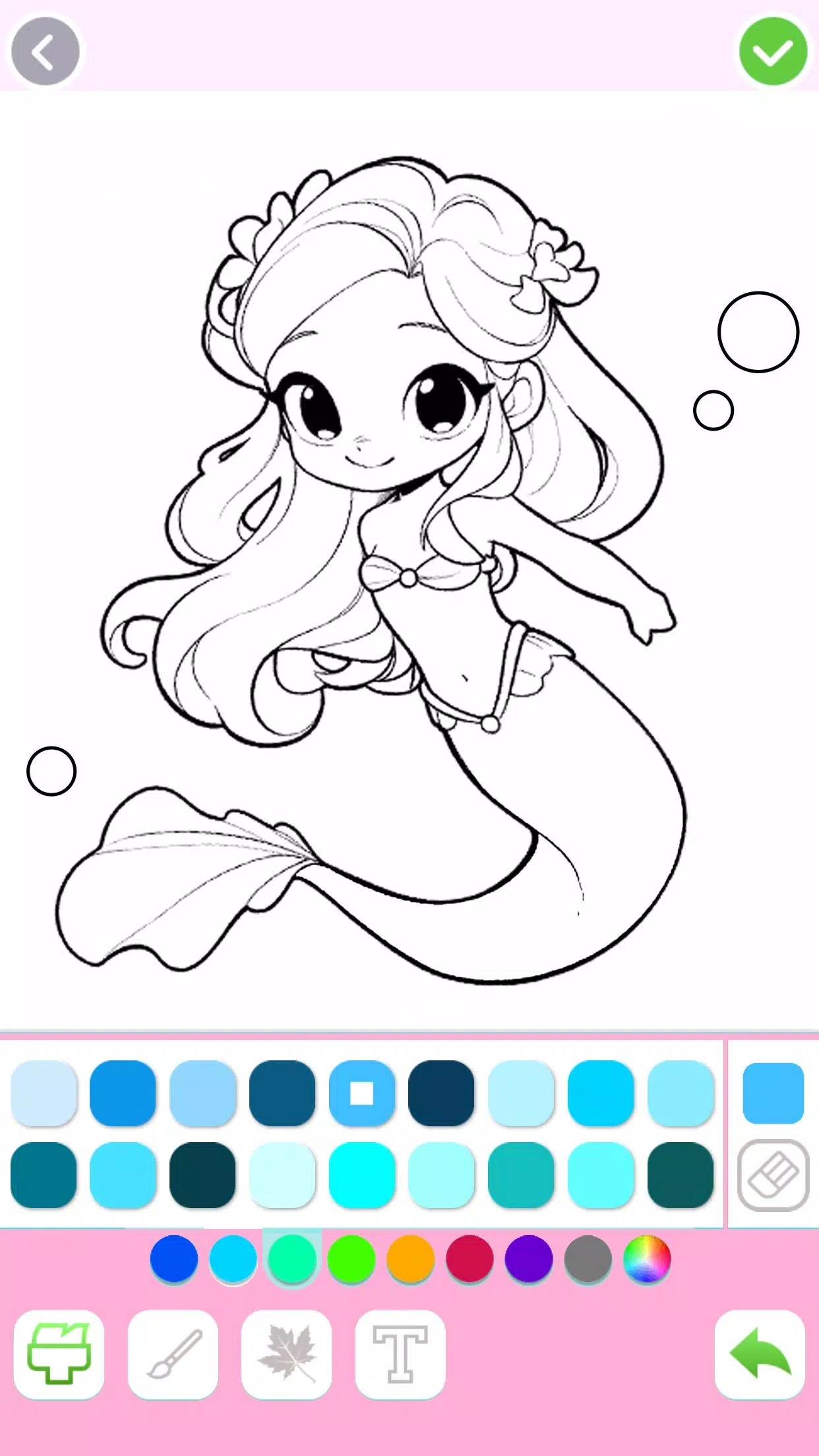 Mermaid Coloring:Mermaid games Captura de pantalla 2