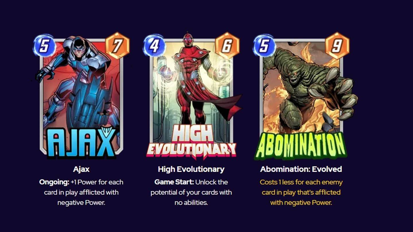 Discard synergy chart from ensigame.com