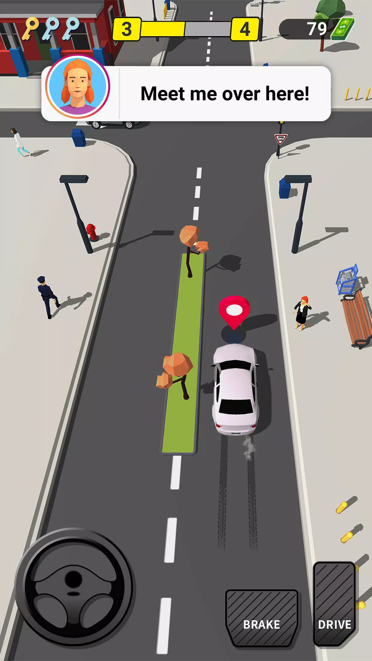 Pick Me Up 3D: Juego de taxis Captura de pantalla 1