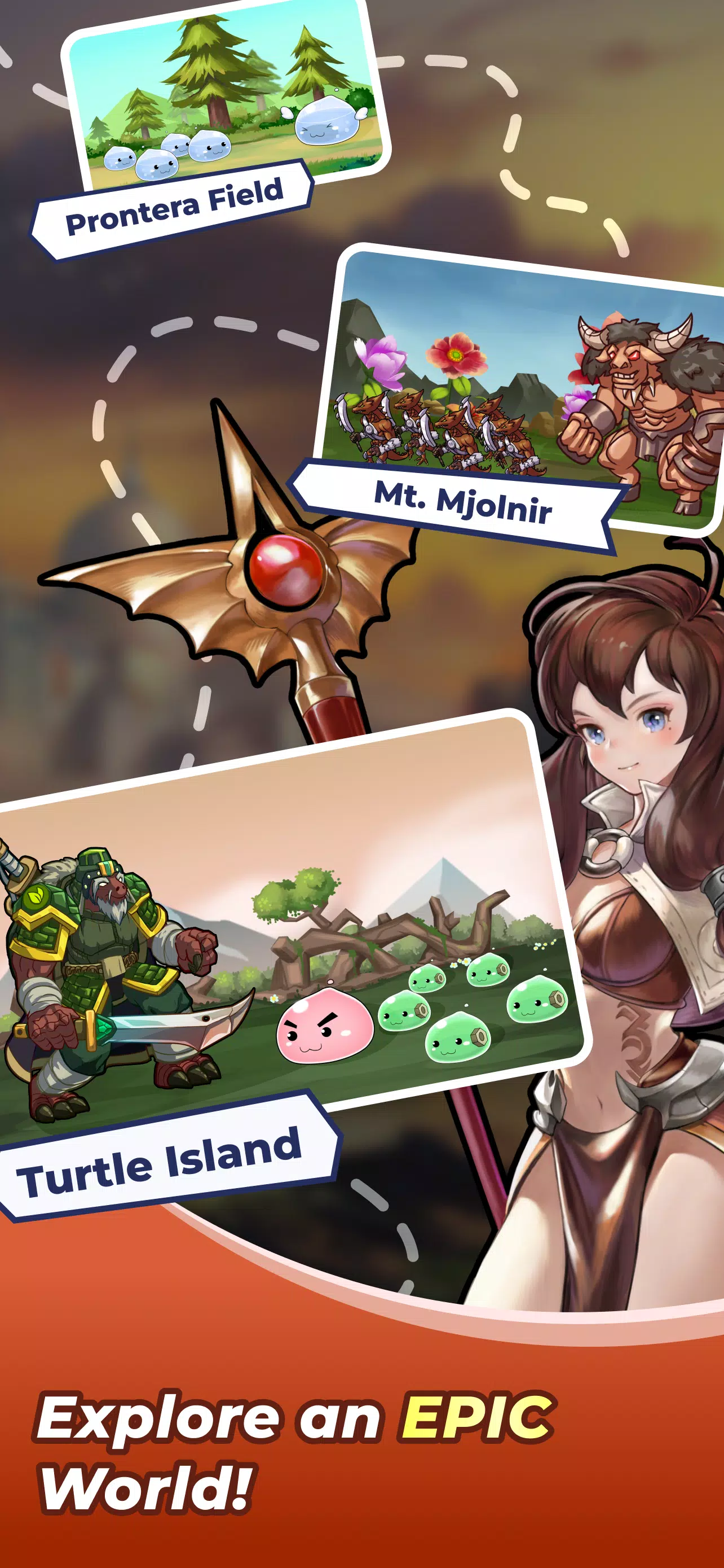 Midgard Heroes: Ragnarok Idle Captura de pantalla 1