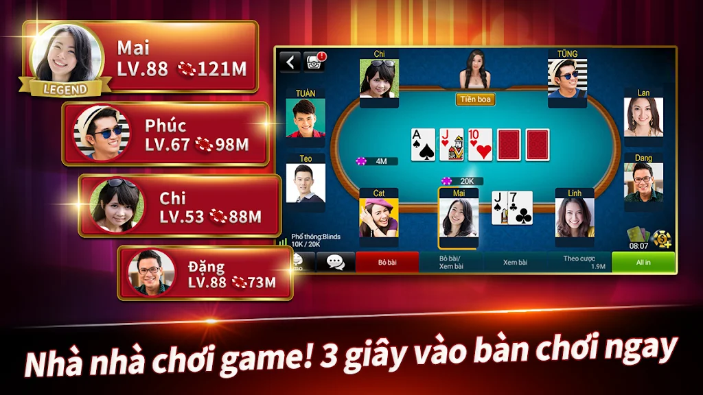 Đấu Trường Poker Captura de pantalla 1