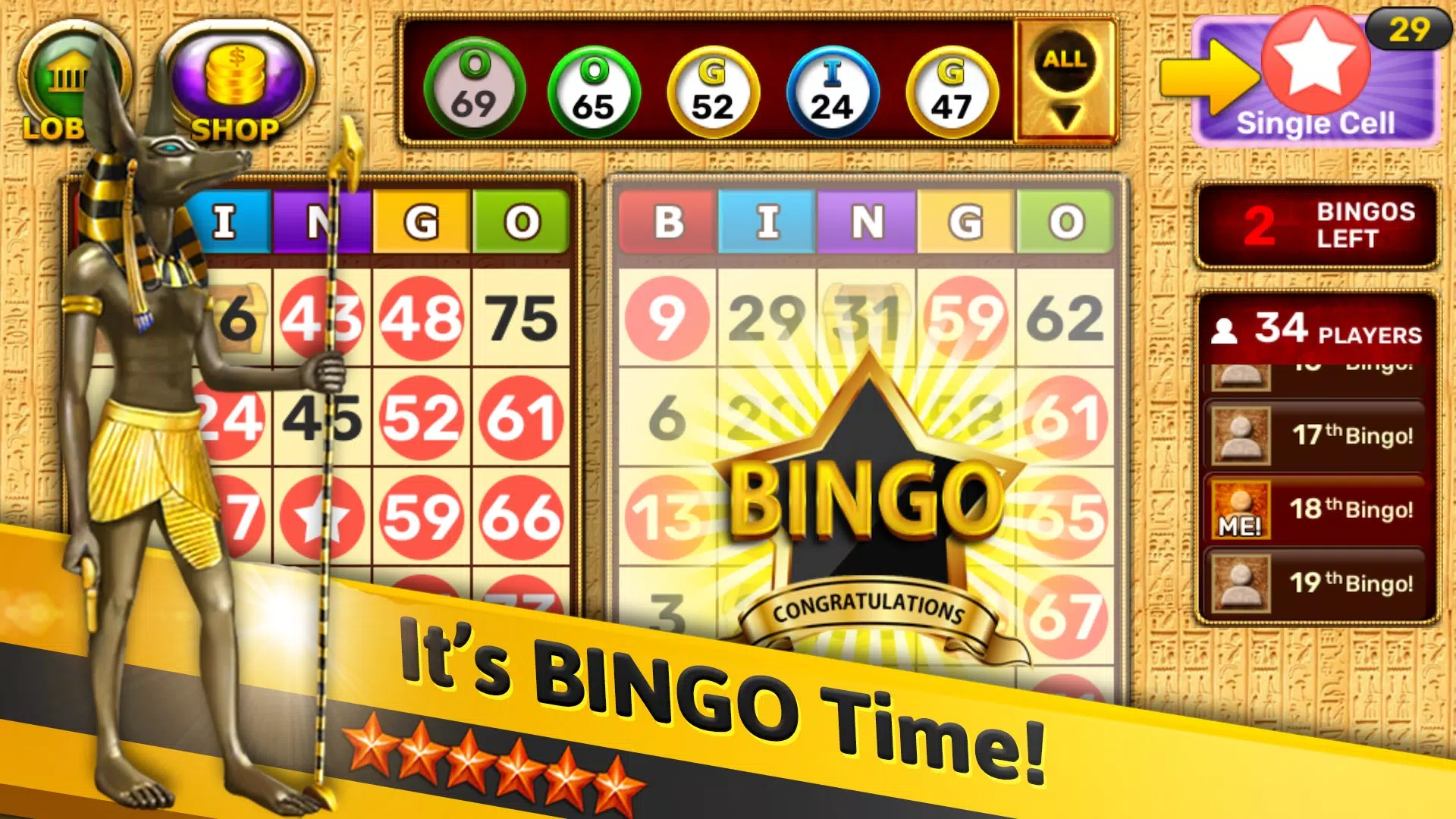 Bingo - Pharaoh’s Way Screenshot 0