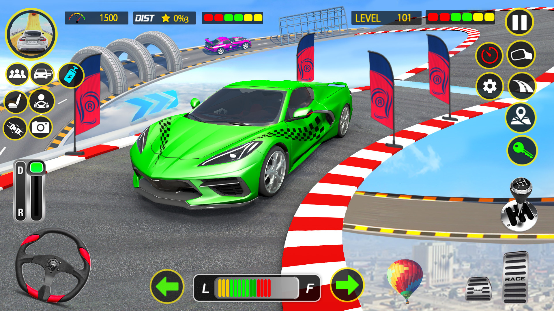 Ramp Car Stunts GT Car Game Tangkapan skrin 2