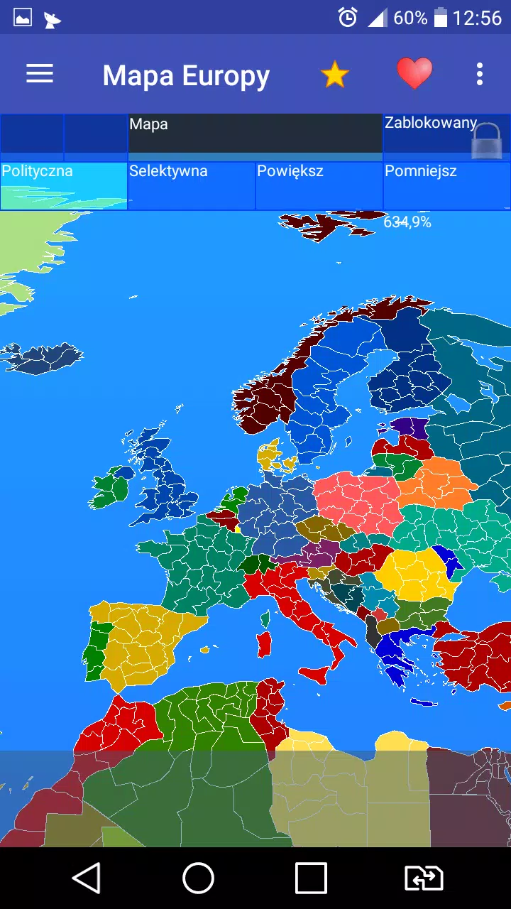 Europe map スクリーンショット 1