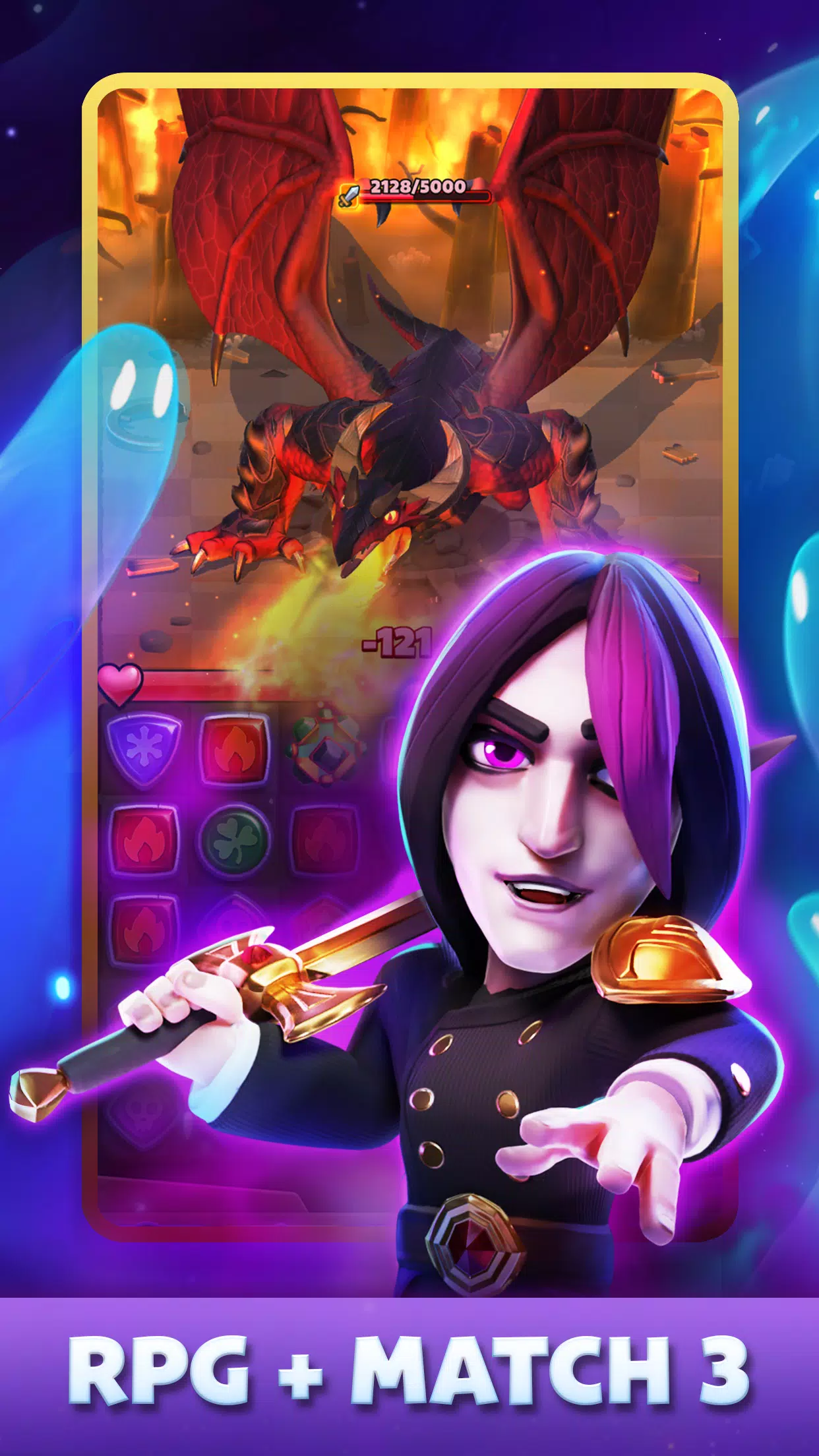 Puzzle Breakers: Match 3 RPG Captura de tela 2