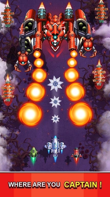 Space X: Sky Strike Force Ekran Görüntüsü 0