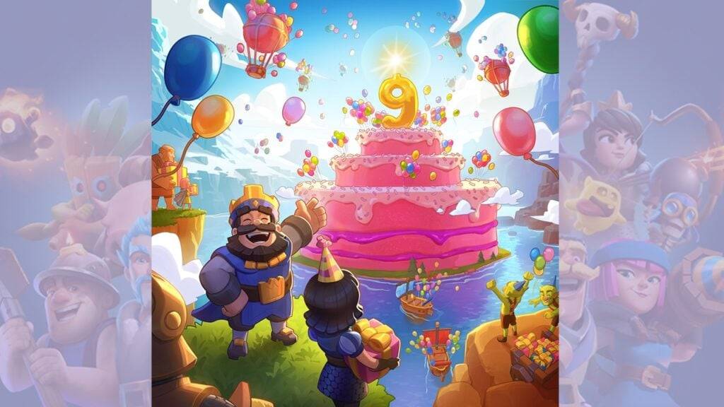 Clash Royale 9º aniversário da festa: nova evolução e desafios emocionantes!