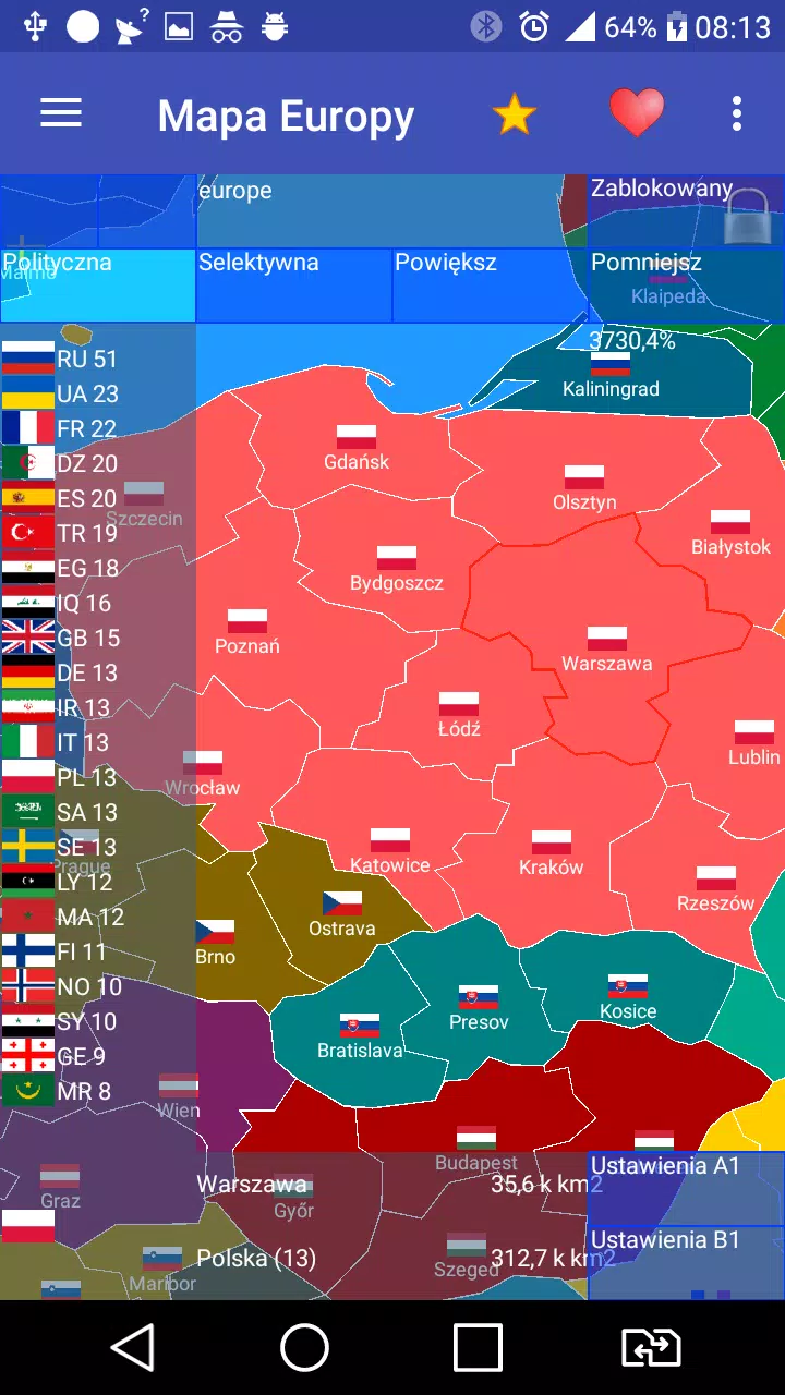 Europe map スクリーンショット 0