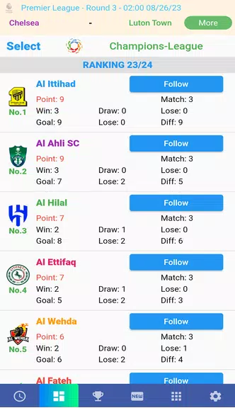 Saudi League Matches ภาพหน้าจอ 1