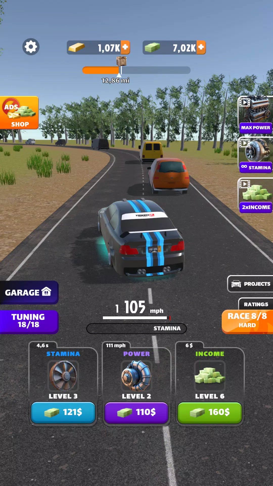 Racing Highway: Car Idle スクリーンショット 2