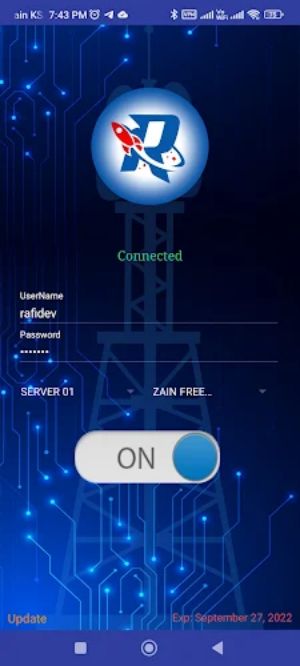 Rafi Tunnel VPN Screenshot 1