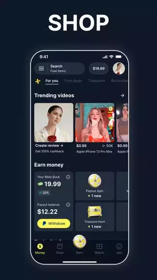 Blidz - Shop Deals, Earn Money Скриншот 3