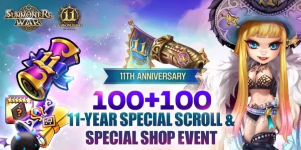 召唤战争：Sky Arena与新的怪物，活动和赠品纪念11周年