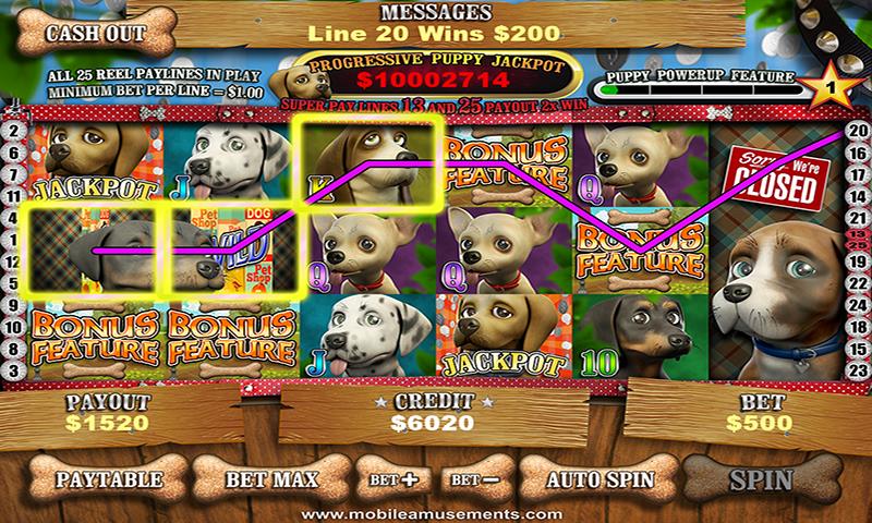 Pet Store Puppies Slots Captura de tela 0