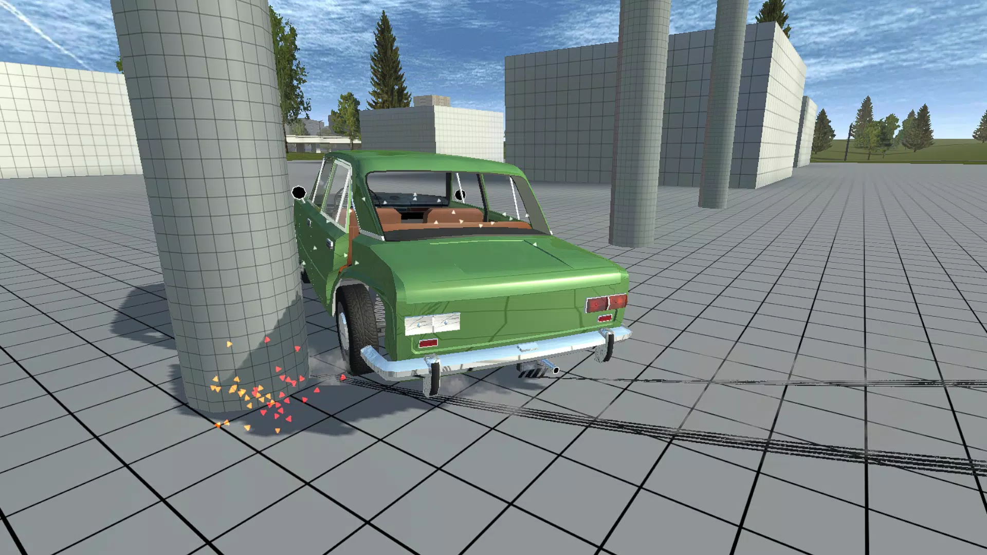 Simple Car Crash Physics Sim Captura de pantalla 0