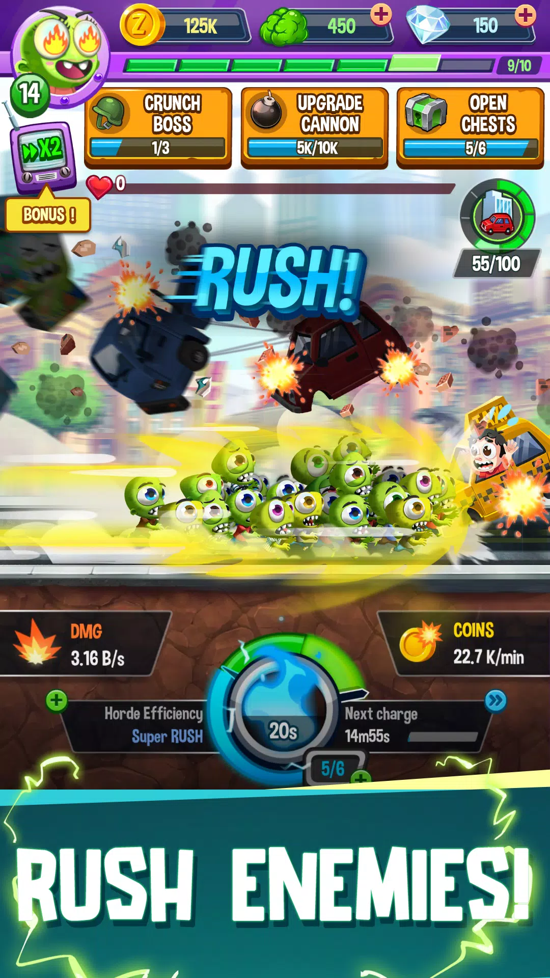 Idle Rush : Zombie Tsunami 스크린샷 3