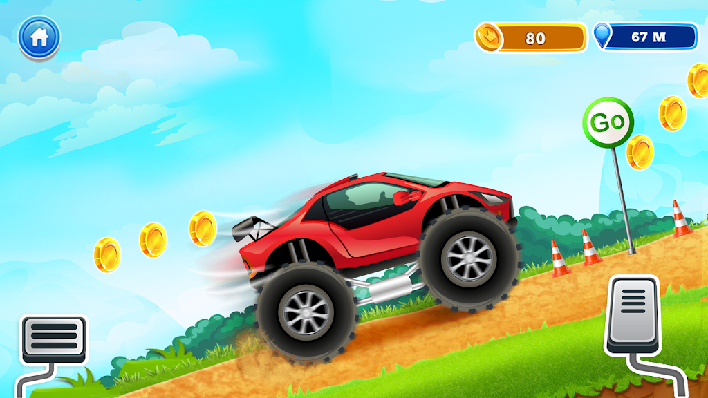 Uphill Races Car Game For Boys Captura de tela 1