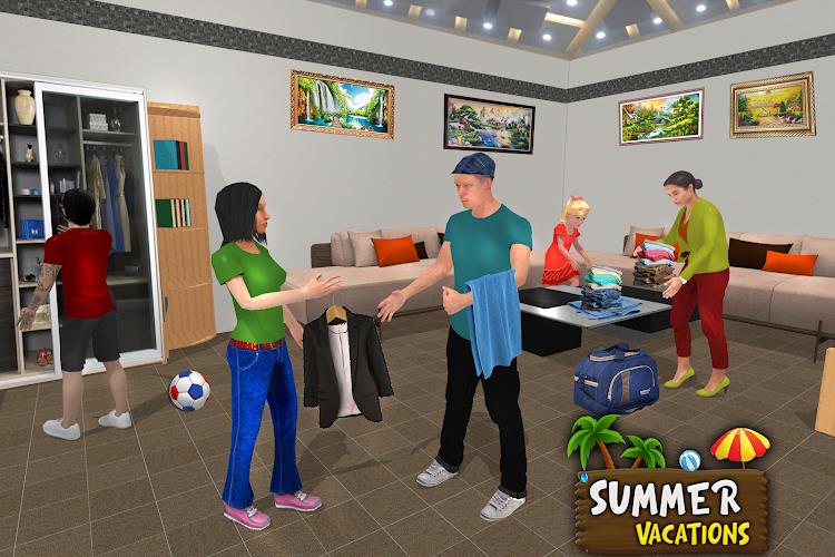 Virtual Family Summer Vacation Captura de tela 1