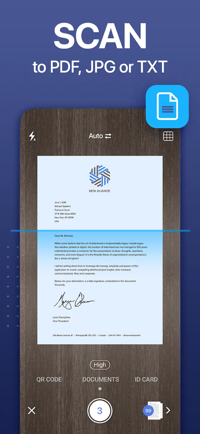 爱扫描(iScanner): PDF扫描仪&光学字符识别应用截图第0张