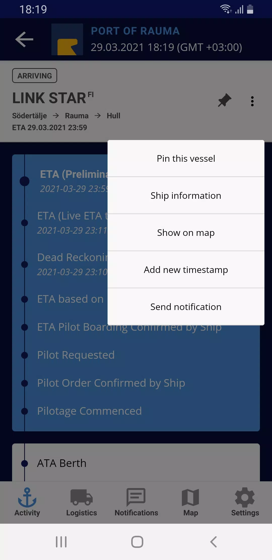 Port Activity Ekran Görüntüsü 3