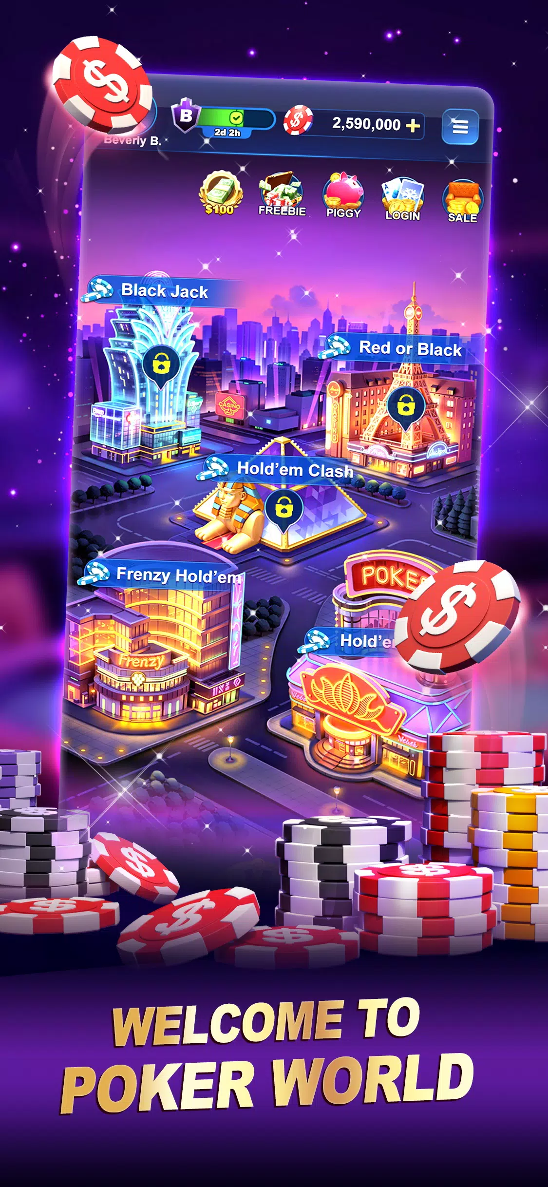 Poker World-Hold’em Frenzy Screenshot 0