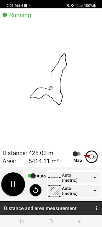 Distance and area measurement স্ক্রিনশট 0