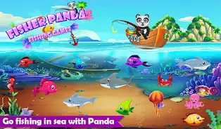 Fisher Panda - Fishing Games Schermafbeelding 0