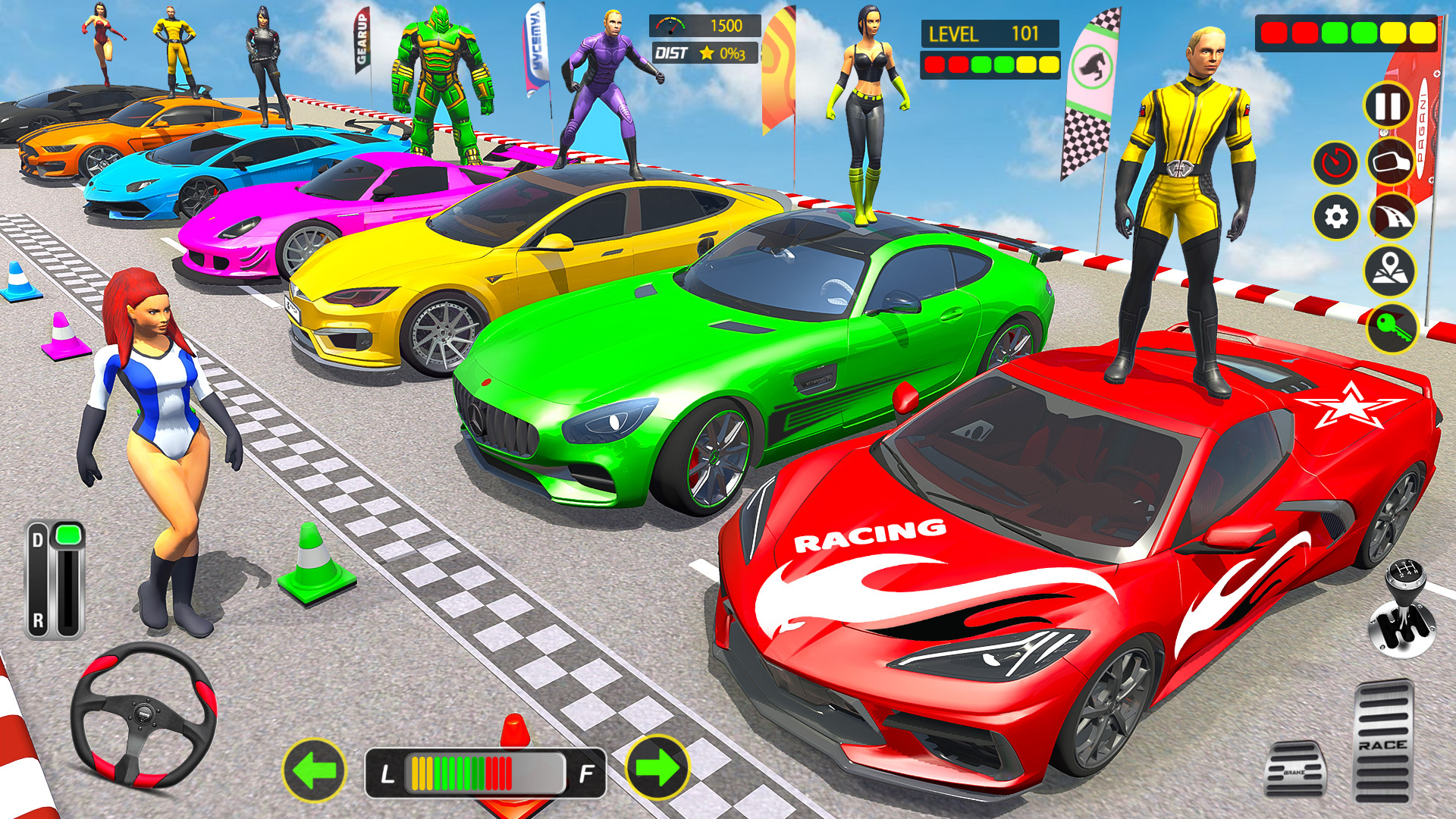 Ramp Car Stunts GT Car Game Tangkapan skrin 0