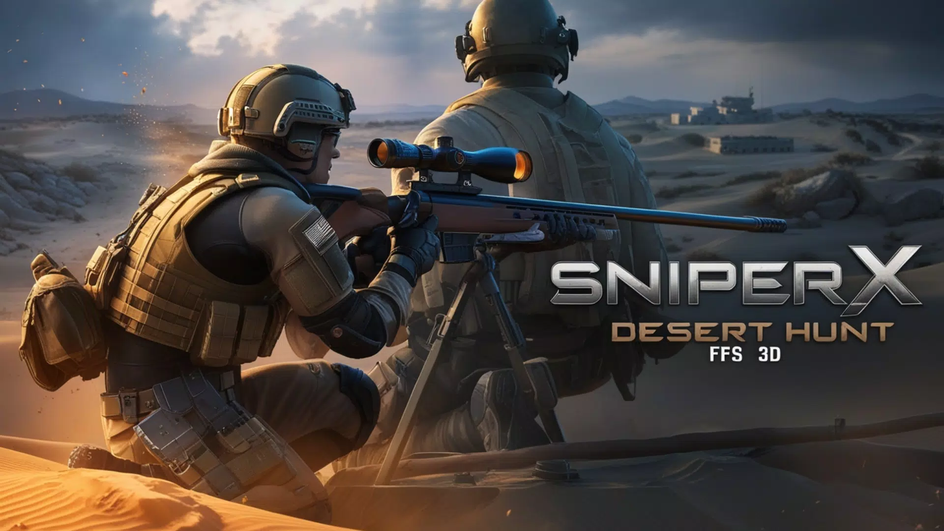 Sniper X : Desert Hunt FPS 3D Tangkapan skrin 1