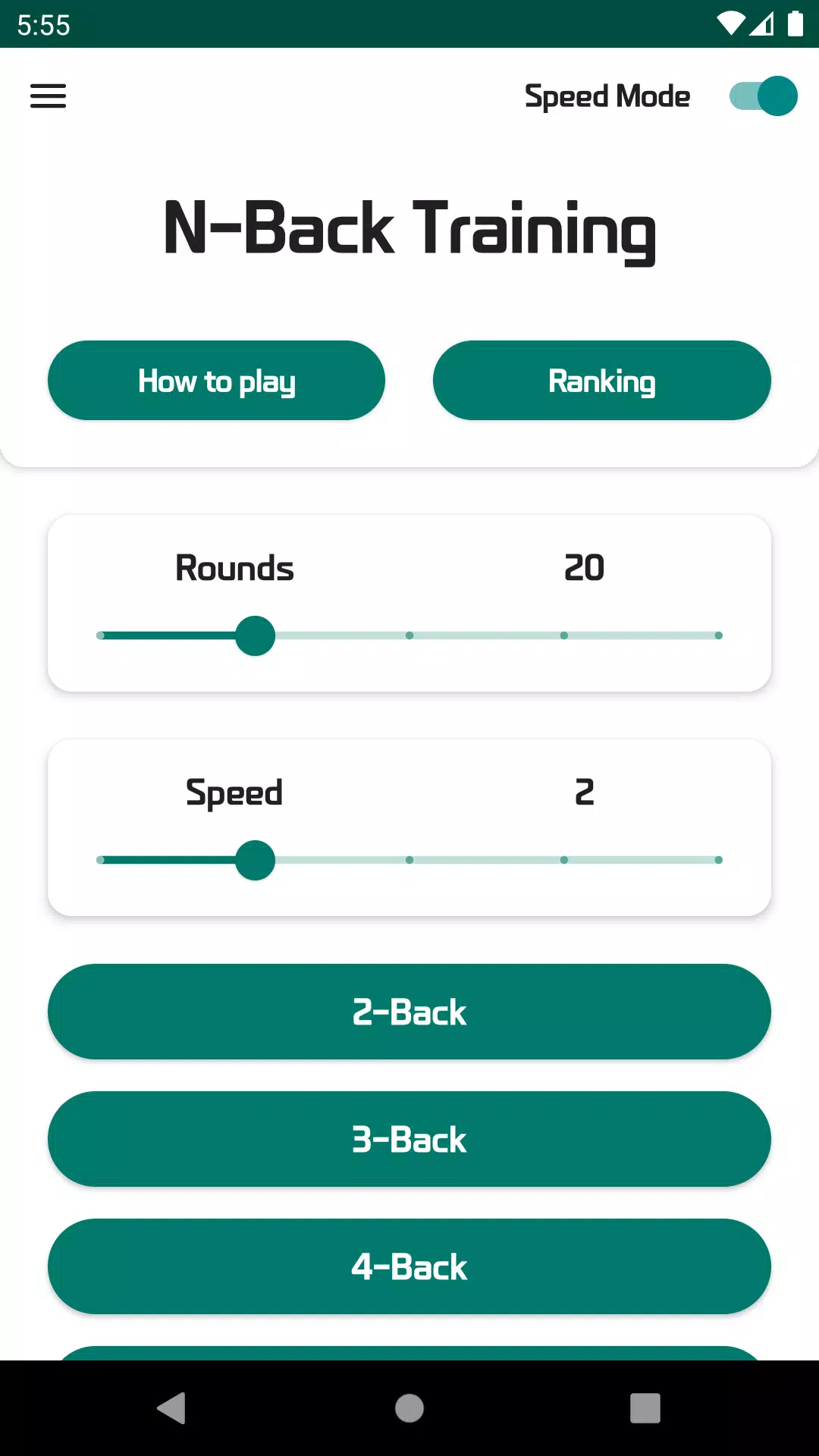 N-Back - Brain Training應用截圖第1張