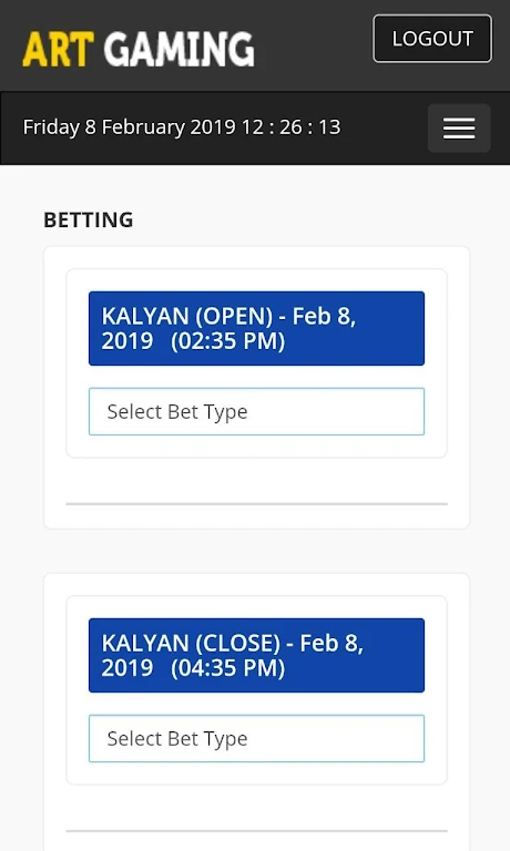 ART GAME - BETTING应用截图第1张