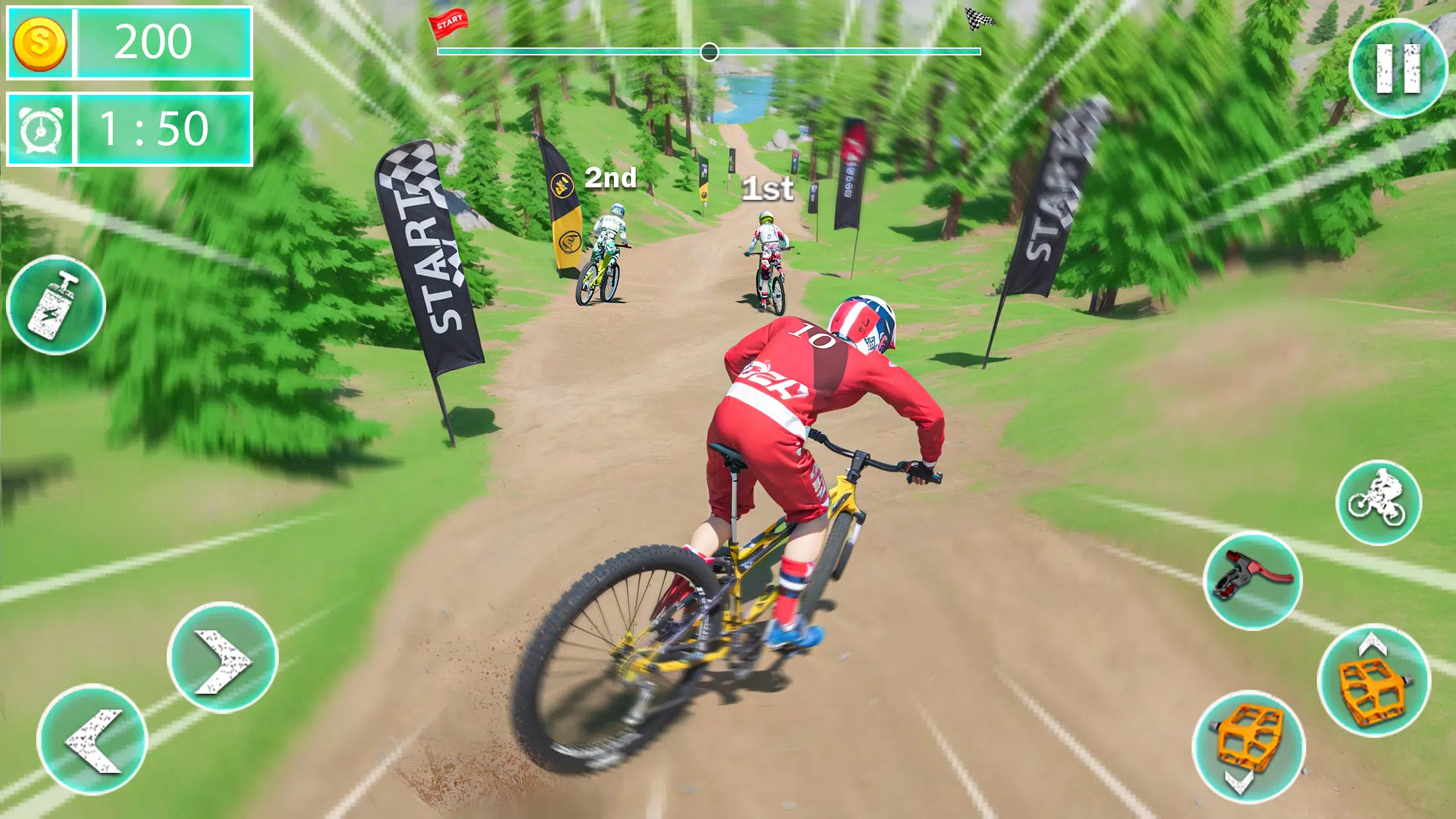 MTB Downhill: BMX Racer Скриншот 3