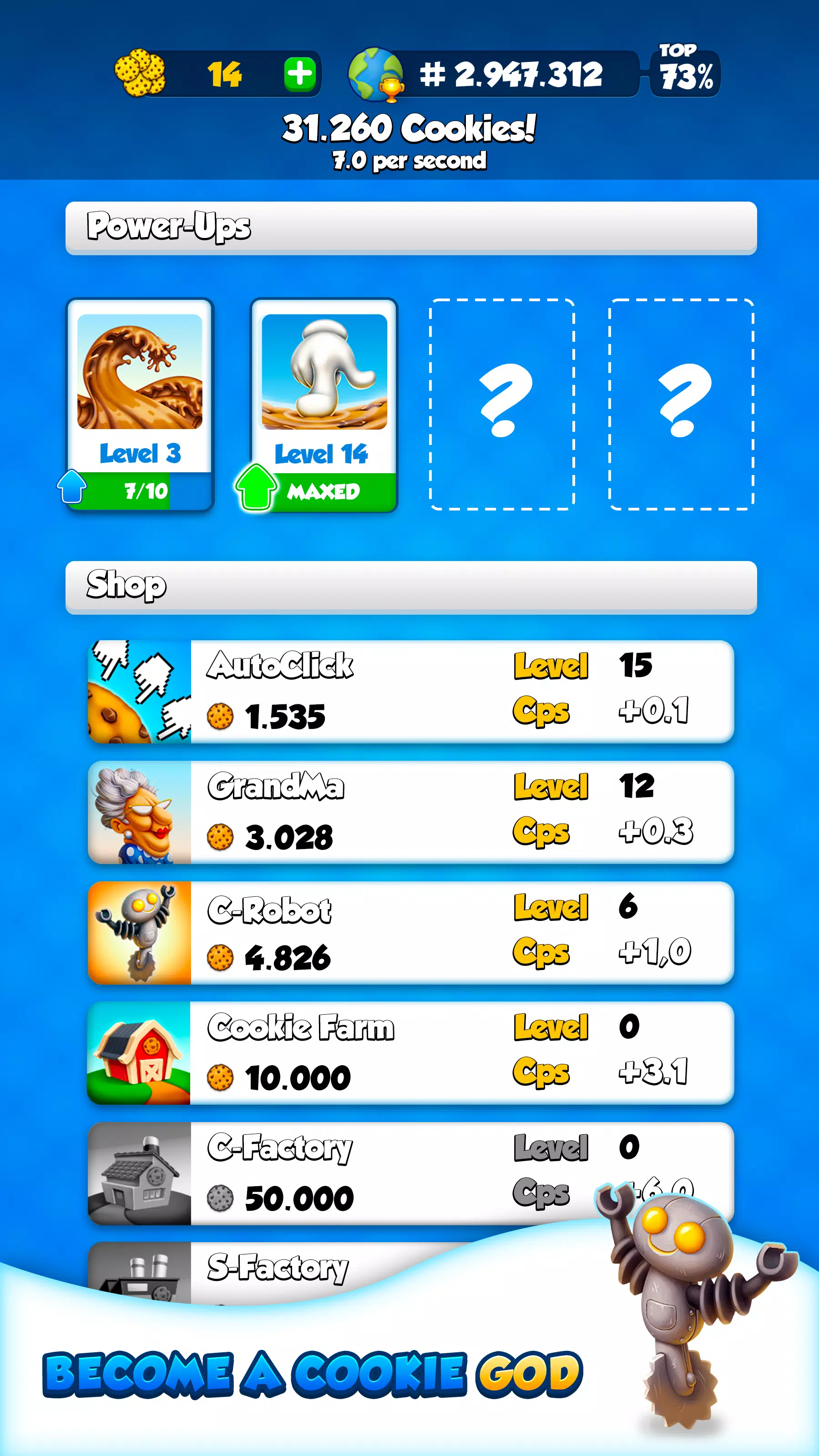 The Cookie - Idle Clicker Capture d'écran 2