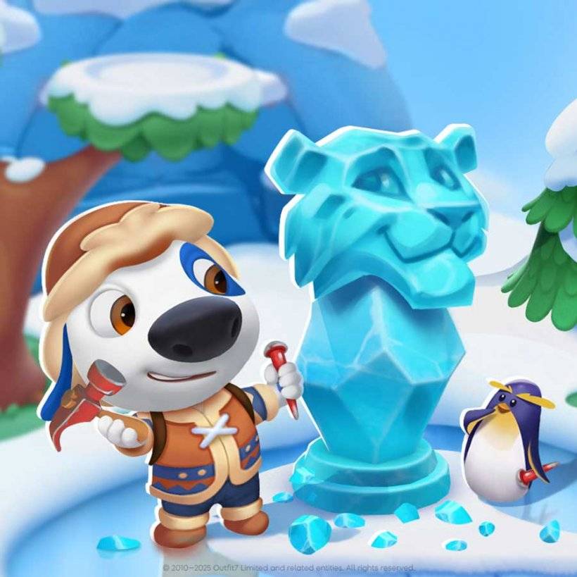 My Talking Hank : Islands- Ice Island의 새로운 동물 친구