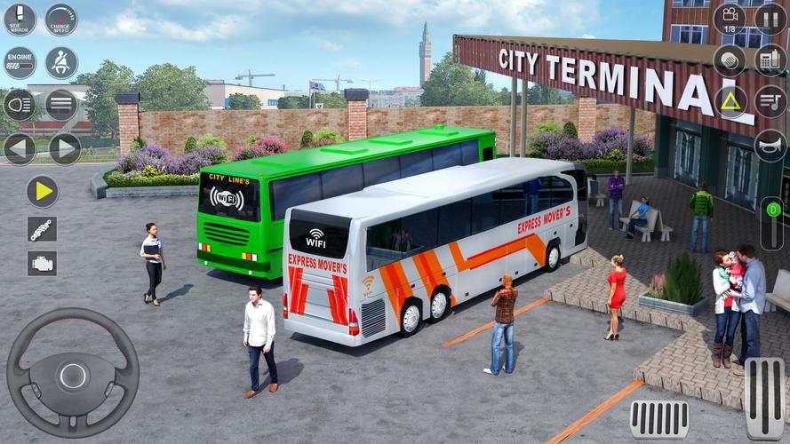 Modern Bus Transport Game 3D スクリーンショット 3