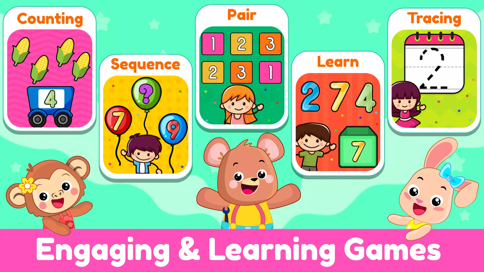 Schermata Learn 123 Numbers Kids Games 0