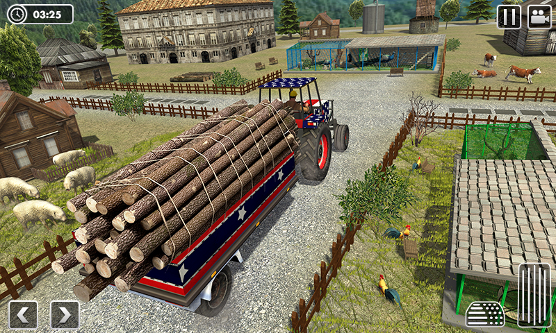 Tractor Trolley Cargo Drive Captura de tela 1