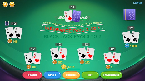 Blackjack - Casino World Schermafbeelding 0