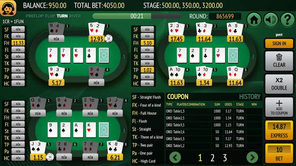 Bet on Poker 스크린샷 2