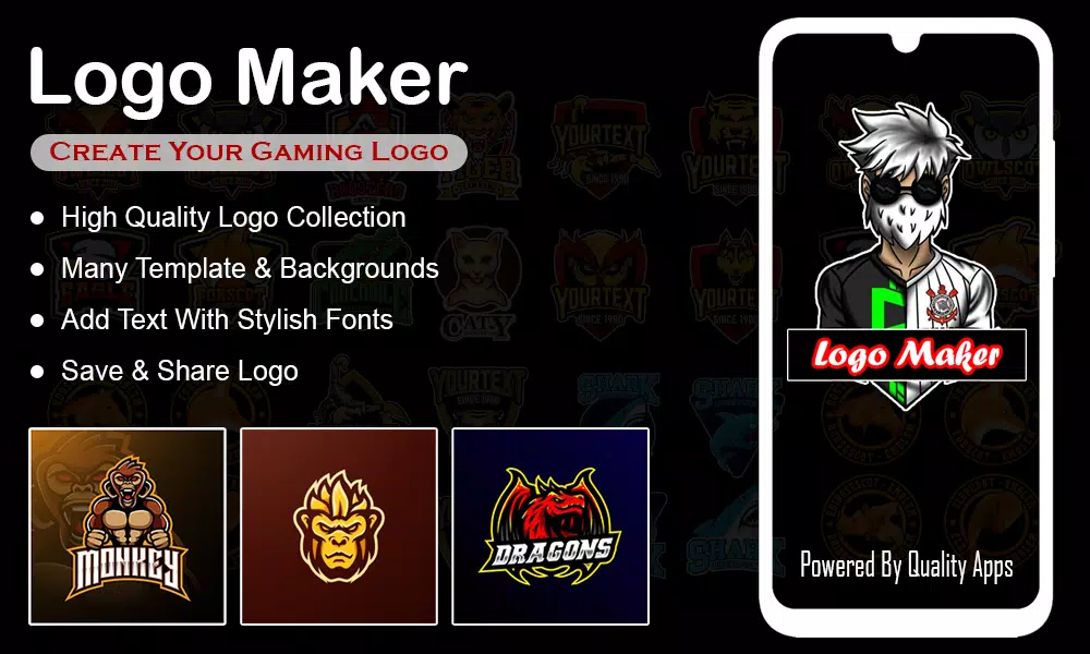 FF Logo Maker - Gaming Esport Schermafbeelding 0